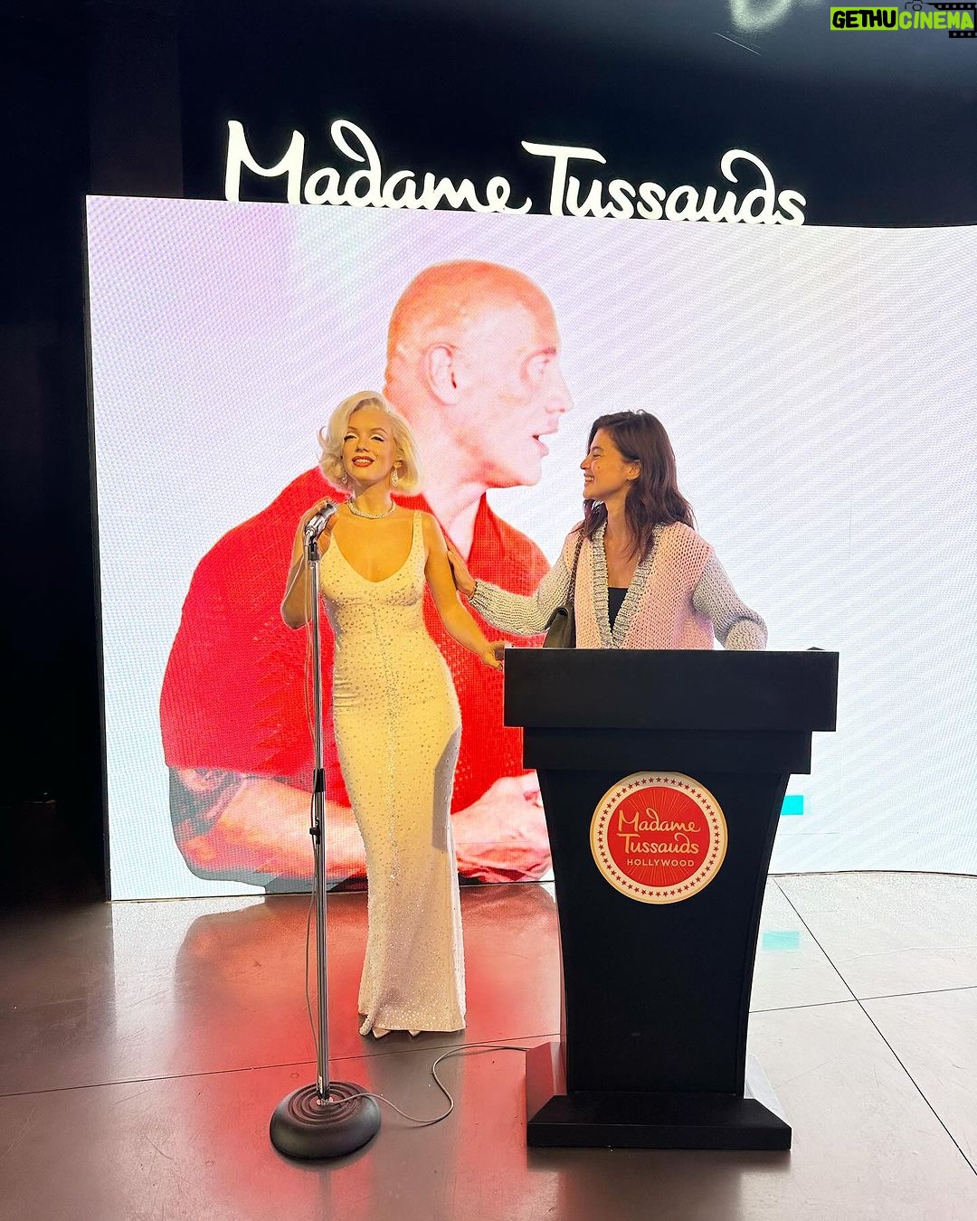 Anne Curtis Instagram - Touristy thangz. Also, still find it unreal that I’ll have my very own wax figure at @madametussaudshongkong 🫠 Thanks Mareng Marilyn for the pic 😋 Los Angeles, California