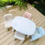 Anne Curtis Instagram - The cutest Rainbow chairs 🌈 @ecobirdy is made from 100% recycled plastic and free from harmful chemicals. It's definitely made meal and activity time more fun. The limited edition ultra pink is So Dahlia's fave. What makes it special? It's made from recycled toys ♻️ Can't wait to set her little play room with these pieces!