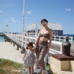 Anne Curtis Instagram - Rule #1 when taking a pic with your bub - you have 1 chance. Give your best na 🥹😂 Busselton Jetty