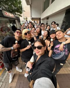 Anne Curtis Instagram - Made the most of this time and let loose with the showtime fam. Did nothing but eat 🍚, drink 🍸 🍷 chika, playtime, dance, and lots and lots of laughing. Love you guys! Almost time to celebrate 14 YEARS with our Madlang Peeps naman! See you guys soon! ✨🌹 Hong Kong