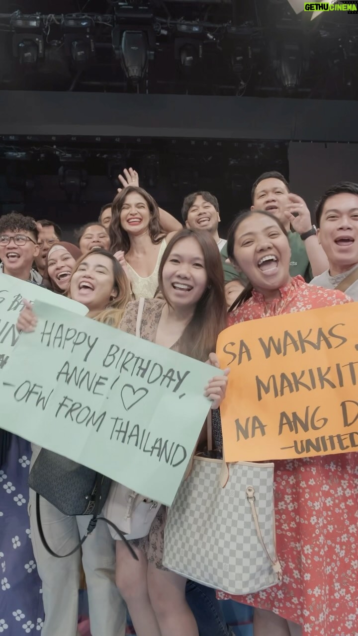 Anne Curtis Instagram - And I had the best day with you today ❣️💋 Thank you sa ating mga balikbayan ofw’s na “umuwi” para sa birthday ko. It was enchanting to meet all of you. At sa mga hindi nakauwi, a big virtual hug po. Thank you for tuning in and celebrating with me. I know it started off as playtime but as I said during my performance I hope that I was able to make you guys happy, specially during times nam-miss nyo ung fam nyo (not mine lol 🤫 #iykyk) Mabuhay po kayo! Thank you to my Showtime Family, our staff, crew, and director, Jon Moll. Gforce, Babydolls and Six Part Invention! Sestra and my little fam. To all my different families that sent over birthday cakes, food and coffee for everyone. My Mamangs Robbie and Raymond for my glam and Michael Leyva for my outfits! The whole A-team Warren, Monchi, Choyce, Maryann! My fans and of course my followers! And a huge thank you to Taylor Swift for giving us anthems that we can SCREAM to for whatever it’s worth! 💋🌹 Till my next birthday! 🎂 🎥: @luisruizzzz