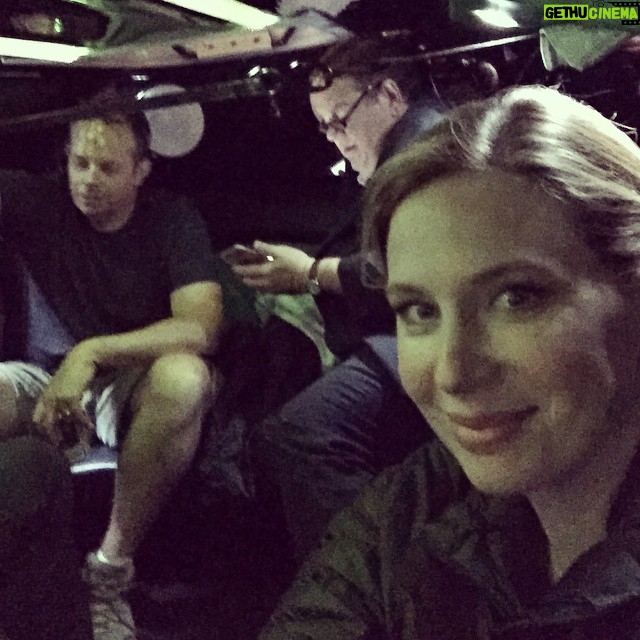 Anne Dudek Instagram - @jimoheir and our director Ned Crowley in the limo in Las Vegas. #middlemanmovie #lasvegas