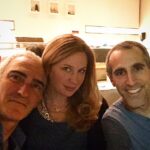 Anne Dudek Instagram - Dinner with these 2 idiots and 3 more that aren't in the picture