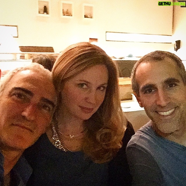 Anne Dudek Instagram - Dinner with these 2 idiots and 3 more that aren't in the picture