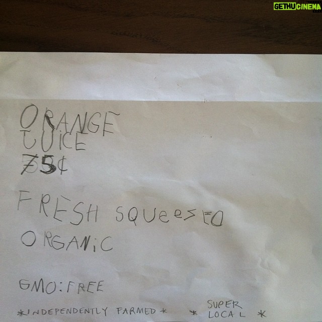 Anne Dudek Instagram - Akiva's orange juice stand #smallbusiness #eatlocal