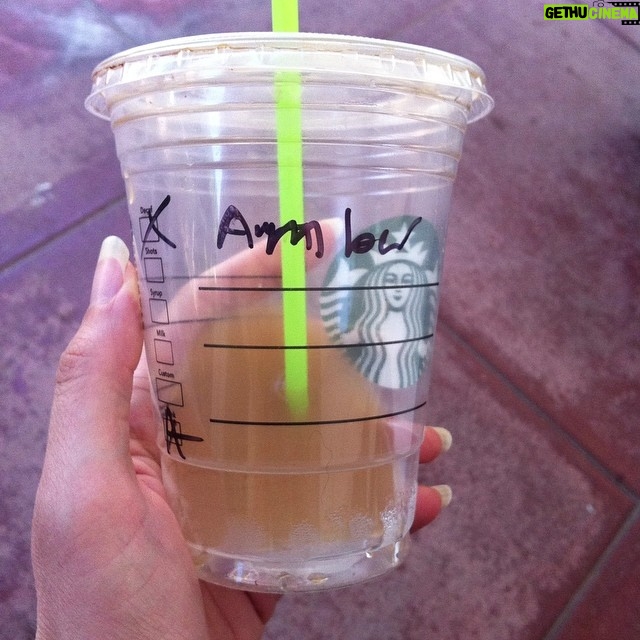Anne Dudek Instagram - Barista did not ask my name. Coffee came like this. #house #ambervolakis #annedudek #mistakenidentity #housemd #drhouse #icedcoffee #starbucks