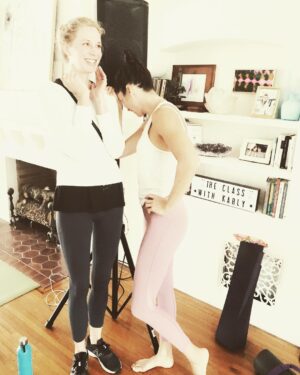 Anne Dudek Instagram - This woman!!! @karlytreacy thank you for this morning @theclassbytt #theclassbykarly