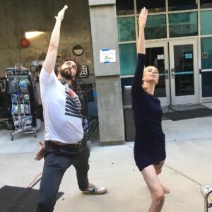 Anne Dudek Instagram - Corporate yoga