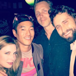 Anne Dudek Instagram - Wrap party. @leonardo_nam  @nateyoung  @mattingebretson
