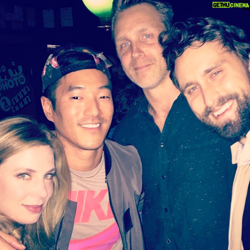 Anne Dudek Instagram - Wrap party. @leonardo_nam @nateyoung @mattingebretson