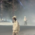 Anne Hathaway Instagram - ✨Thank you @moncler for inviting me to your dazzling, magical, inspiring, immersive show held within a Swiss forest (!) Bravo to the entire team on achieving this extraordinary feat, and an extra thank you for your kindness and generosity✨ #MonclerGrenoble