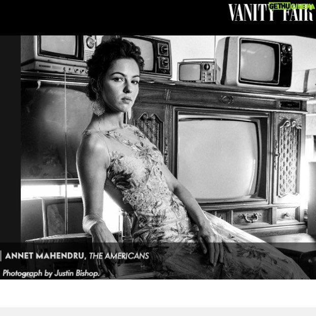 Annet Mahendru Instagram - special thanks to @justbish for this photograph in my favorite @clairepettibone custom made gown for #VanityFair #Emmys #TheAmericans