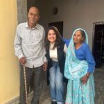 Anshul Chauhan Instagram - Meet my Nana ji, Nani ji 🫶 My permanent summer holidays vacation destination. So proud of where I come from, so proud of them ♥️ forever grateful to them and their Sanskar 🥰♥️ Mahawatpur
