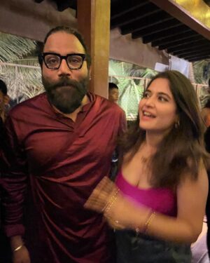 Anshul Chauhan Instagram - Safety off always with the OG @sandeepreddy.vanga 💪🙌🫡 

The man who unknowingly literally led to a major shift in my life, the first one in Bombay who believed in me when no one else did including myself. Since 2018 till now, privilege to have known you 🙌🙌🫡