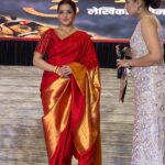 Antara Biswas Instagram - About Last Night … #UPAA AWARDS 2023… Styled by: @heenaladjoshi Saree: @nallisilksarees Mua & hairstyling: @glaze_bymuskan @fuse_by_zeeshan Managed by: @riyashhh269 Lucknow, Uttar Pradesh