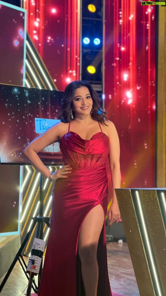 Antara Biswas Instagram - Firsts Are Always Special… This Time Didn’t Perform But …. Hosted For The First Time Ever … #filamchibhojpurimusicawards 2024 …. #happy #blessed #starrynight #bhojpuri #musicawards Patna, India