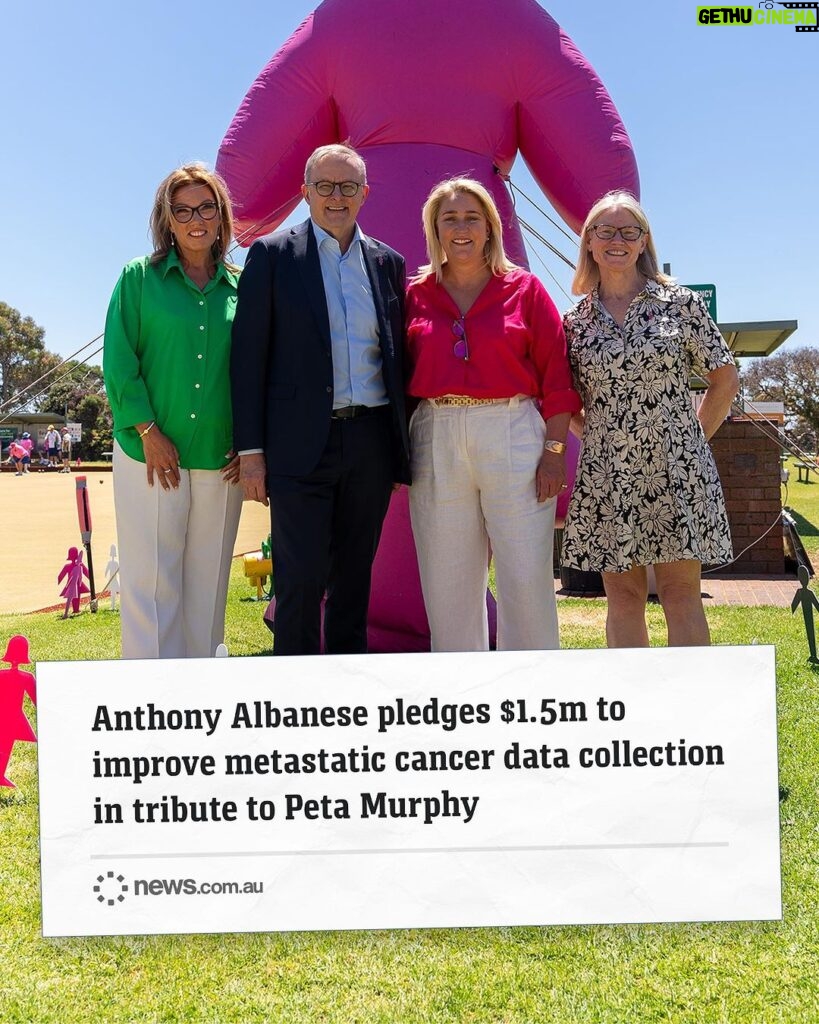 Anthony Albanese Instagram - When it comes to fighting cancer, data can make all the difference. That’s why Peta Murphy advocated for a national registry of metastatic cancers, even in her final week of life. We’re proudly helping turn Peta’s vision into a reality with a $1.5 million investment. It will mean a better idea of how cancers are diagnosed and how they progress, and ultimately it will help save lives. Great to announce this today with Labor’s candidate for Dunkley, @jodie4dunkley. Frankston, Victoria