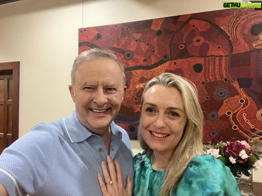 Anthony Albanese Instagram - She said yes ❤️ The Lodge, Canberra