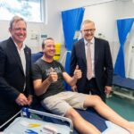 Anthony Albanese Instagram - Luke was rescuing a cow from floodwaters in Brisbane yesterday when he got these cuts on his foot. Today he’s getting free medical care at his local Medicare Urgent Care Clinic, to make sure the cuts don’t get infected. We’ve opened 58 free Medicare Urgent Care Clinics just like this one across Australia. So whether you’ve got a cut, burn or sprain, you can get the care you need. Murrumba Downs, Queensland, Australia