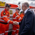 Anthony Albanese Instagram - Thank you SES. Queensland has been through a lot this summer. And these volunteers have worked day and night to keep their fellow Australians safe. Murrumba Downs, Queensland, Australia