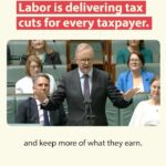 Anthony Albanese Instagram - Our plan delivers a tax cut for every taxpayer.