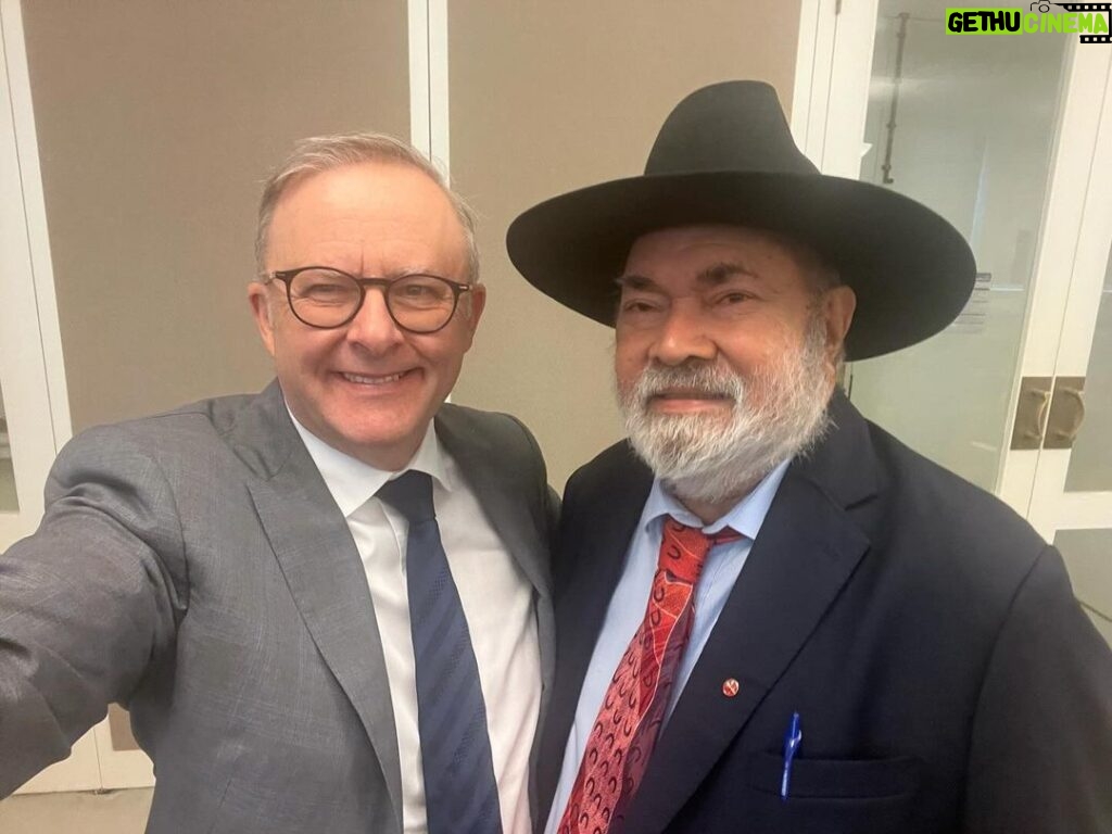 Anthony Albanese Instagram - Pat Dodson is a towering figure who has lifted us all higher along the way. Parliament is a better place because of his wisdom, his compassion, his extraordinary grace, and the great strength of character that underlies his gentleness. In his retirement, we will miss his friendship and his counsel, but we are so very grateful for the time we’ve had working alongside him. Thank you Pat. @senator.dodson