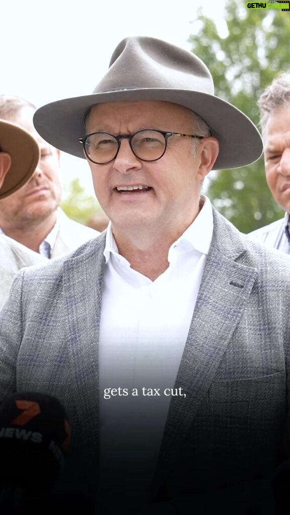 Anthony Albanese Instagram - Under our plan, every Australian taxpayer will get a tax cut.