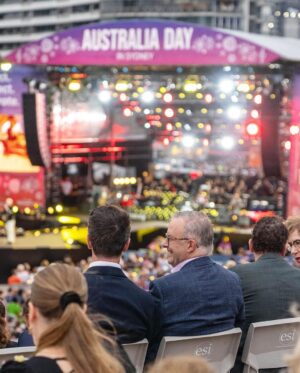 Anthony Albanese Instagram - Lovely to see so many enjoy the Australia Day concert at the Opera House.