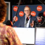 Anthony Albanese Instagram - It's a race to fix housing in this country which is why we're working with the states to build 1.2 million homes across Australia. Always great to be in studio with @sarah.macdonald.insta for @abcinsydney. ABC studios, Ultimo