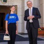 Anthony Albanese Instagram - “Life changing”. That’s how Giselle and her mum described having access to our Insulin Pump Program. In between school and her passion for gymnastics, Giselle is an advocate for young people living with Type 1 Diabetes. She’s traveled from my electorate of Grayndler to Parliament House this week to speak with MPs. And there was no better way to welcome her than with a tour of the Prime Minister’s courtyard. Parliament House, Canberra
