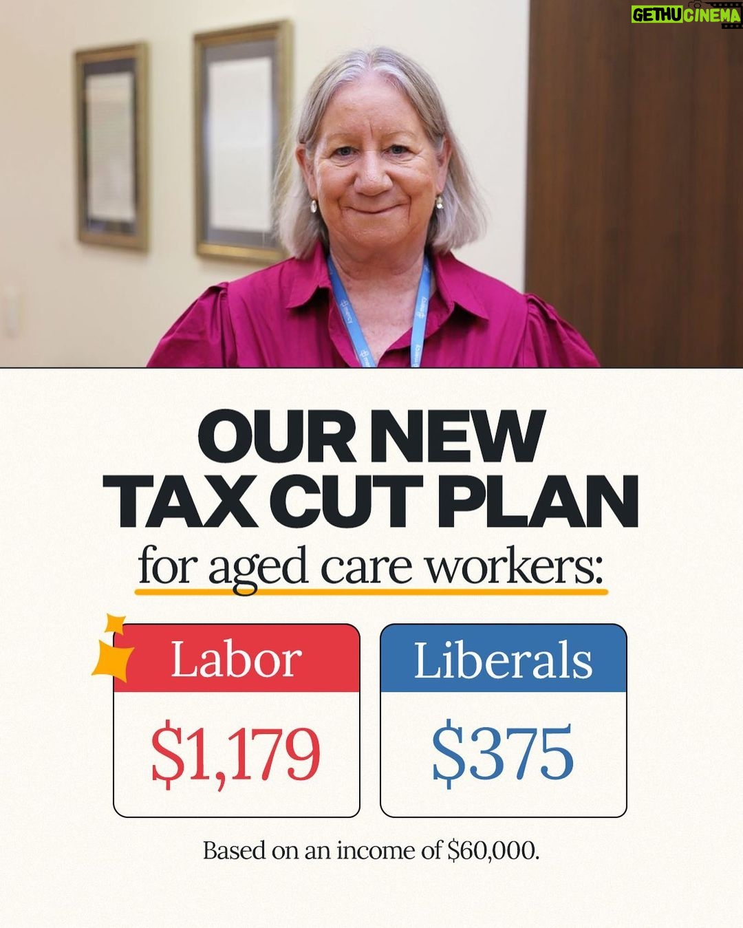Anthony Albanese Instagram - We’re giving every taxpayer a tax cut from July 1. And under our plan, more Australians will get a bigger tax cut.