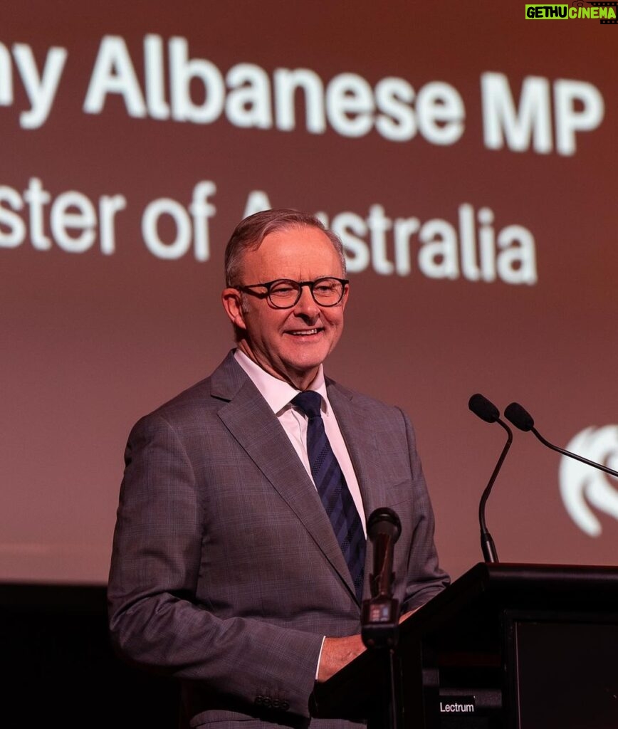 Anthony Albanese Instagram - I want a future made in Australia. Made by Australian workers harnessing the innovation, technology and resources we have right here. Newcastle and the Hunter region show us what’s possible when we seize the opportunities of change. It was wonderful to speak in Newcastle tonight about my Government’s vision for Australia. And how we can partner with the regions to build a better future. Newcastle Town Hall