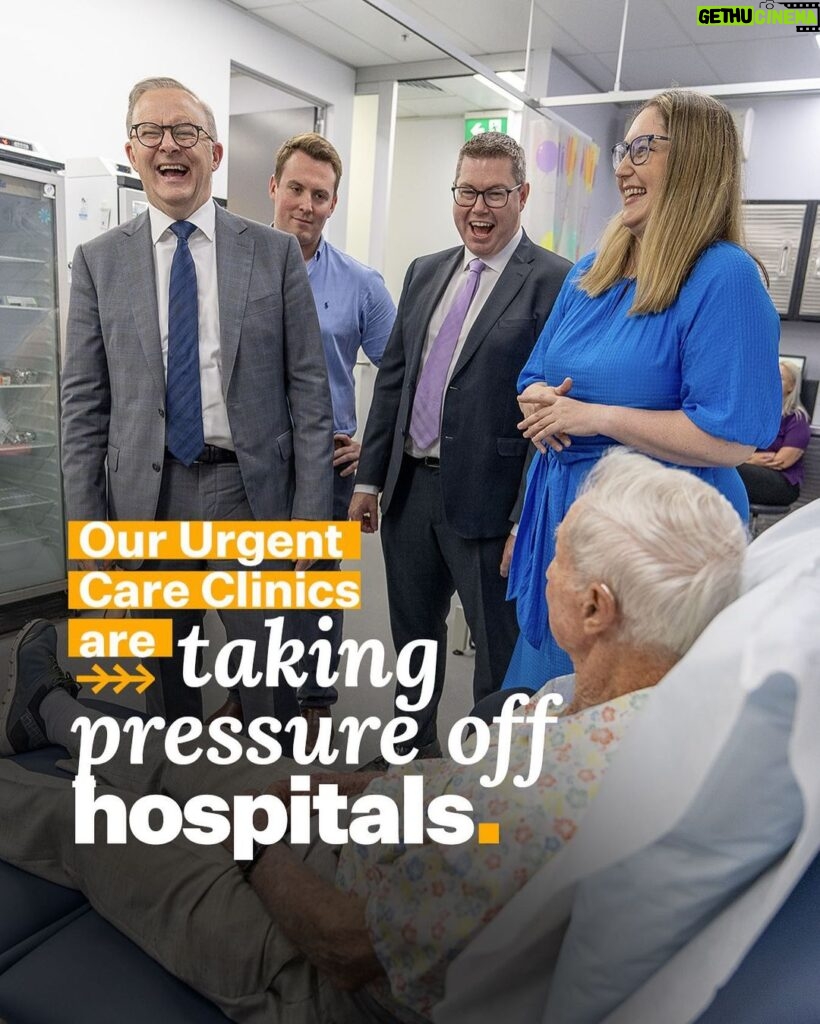 Anthony Albanese Instagram - Avoid a trip to hospital and see a doctor for free at your local Medicare Urgent Care Clinic. We’ve opened 58 of these clinics across Australia for when it’s urgent but not an emergency. Clinics like this one in Lake Haven on the NSW central coast are helping patients save time waiting in the emergency department. All you need is your Medicare card. — With: @reid4robertson, @emmamcbridemp, @patconroymp
