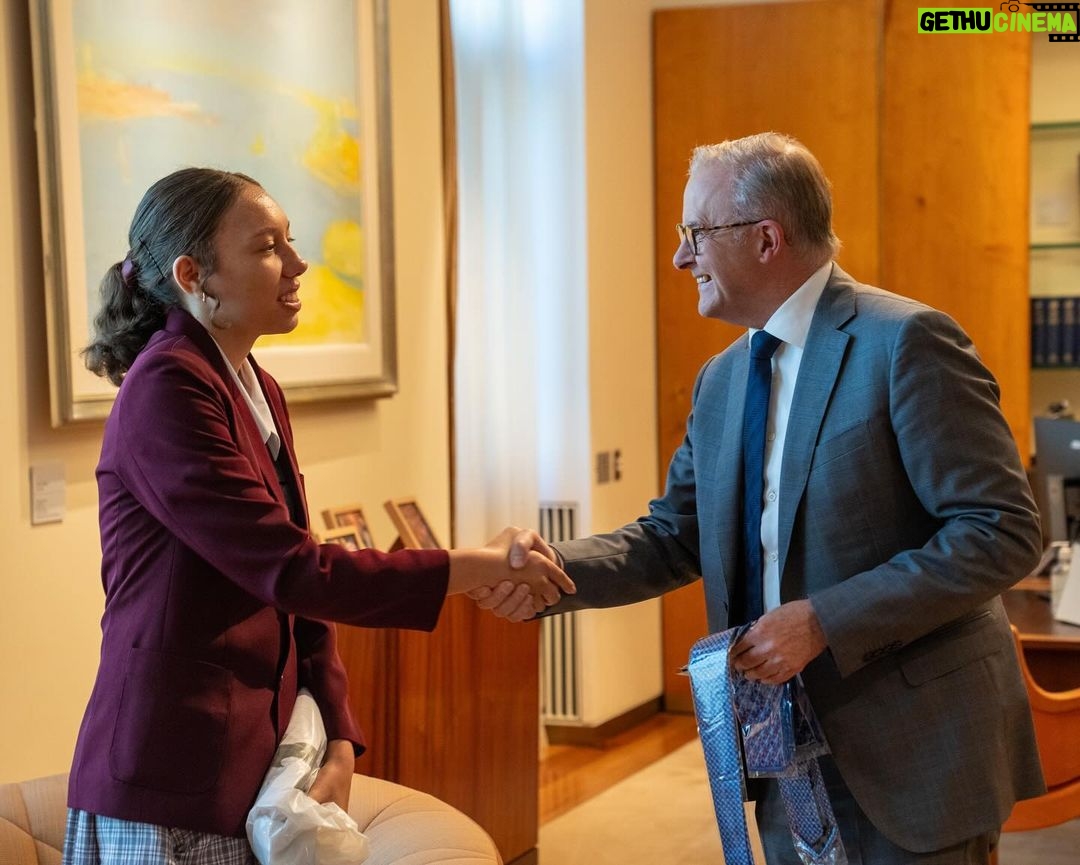 Anthony Albanese Instagram - Healthcare, education, and social inequality. Aroha and Reuben know these are challenges we must address to create a better future. Congratulations on winning the Australian Indigenous Education Foundation scholarships, I can’t wait to see what you achieve next. Parliament House, Canberra