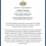 Anthony Albanese Instagram – Joint statement with @justinpjtrudeau and @christopherluxon. Parliament House, Canberra