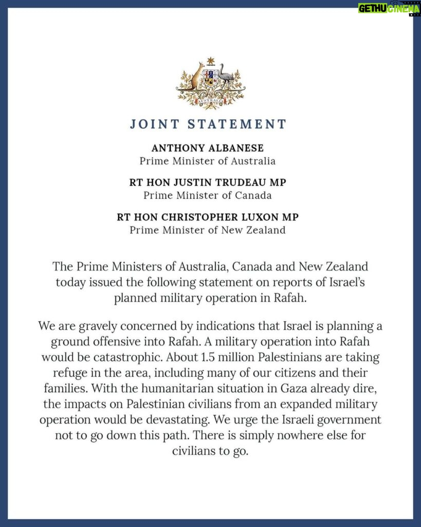 Anthony Albanese Instagram - Joint statement with @justinpjtrudeau and @christopherluxon. Parliament House, Canberra