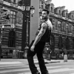 Antoine Goretti Instagram - Black is black 🎸 Photographe 📸 : @pieromodelo @mullerproduction Jacket : @redskinsfr collector for @jhallyday