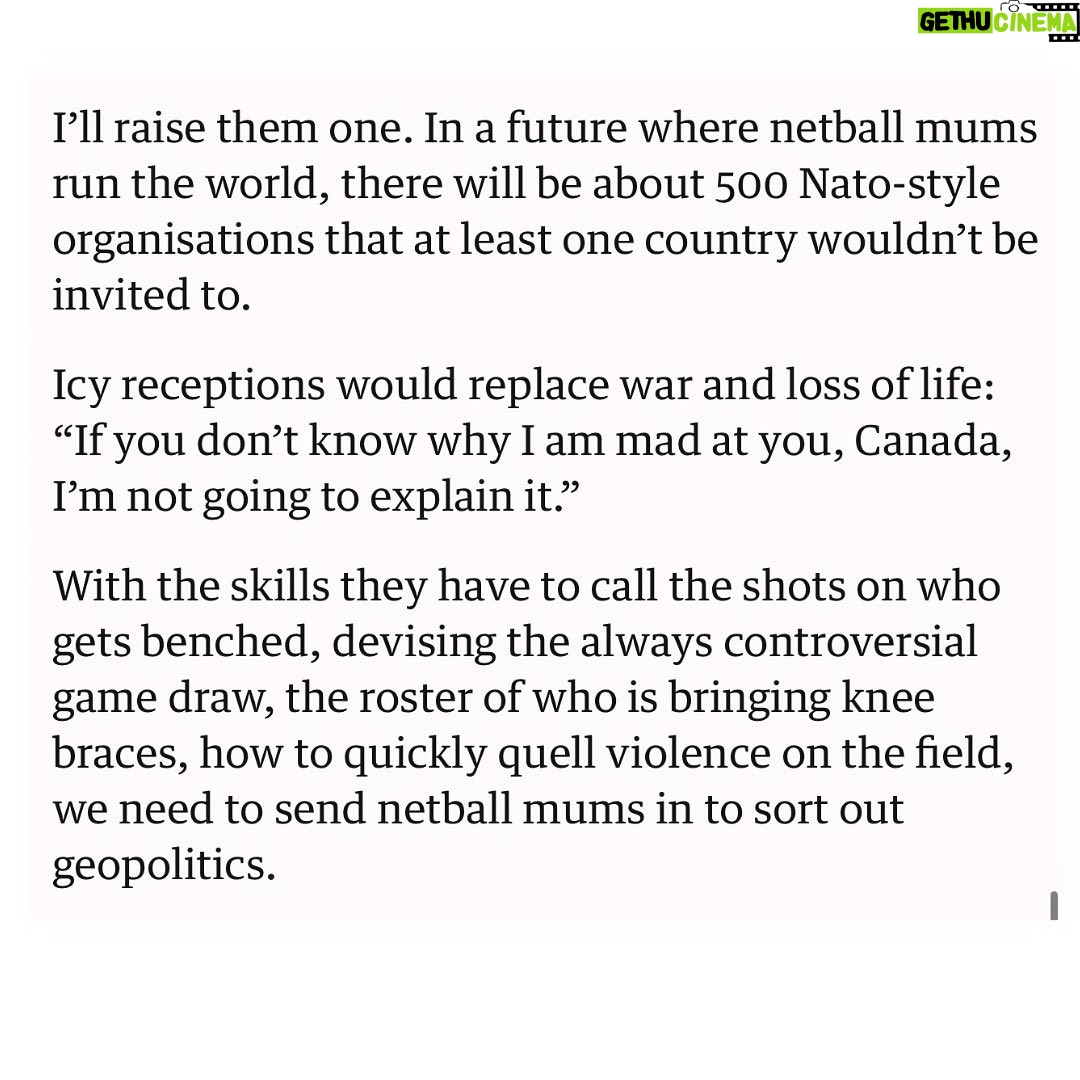 Antoinette Lattouf Instagram - A love letter to netball mums. Soccer mums don’t @ me.