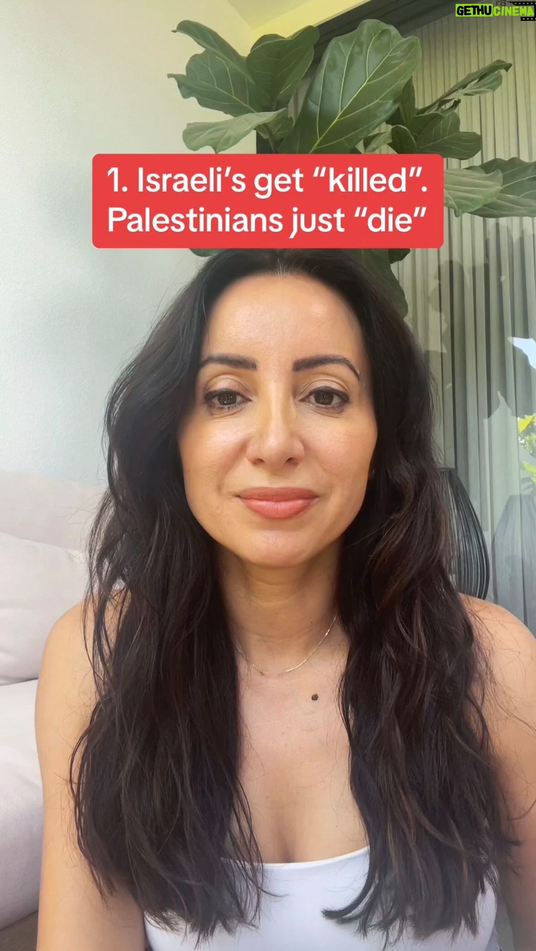 Antoinette Lattouf Instagram - 8 hot tips for influencers, Hollywood actors, politicians and media commentators to show the Israeli Defence Force unconditional support. 1. Israelis get “killed”, Palestinians just “die” 2. Pretend to be hearing impaired when all major human rights organisations speak 3. Pregnant woman killed? Blame Hamas’ tunnels 4. Free Gaza from from Hamas and hummus (not its oppressors and the folks dropping all the bombs) 5. Oppose a ceasefire (despite the need to save innocent hostages) 6. Nothing existed or happened before the Oct 7 attacks 7. Some kids matter more than others 8. Self defence is always a defence, but only when one side does it