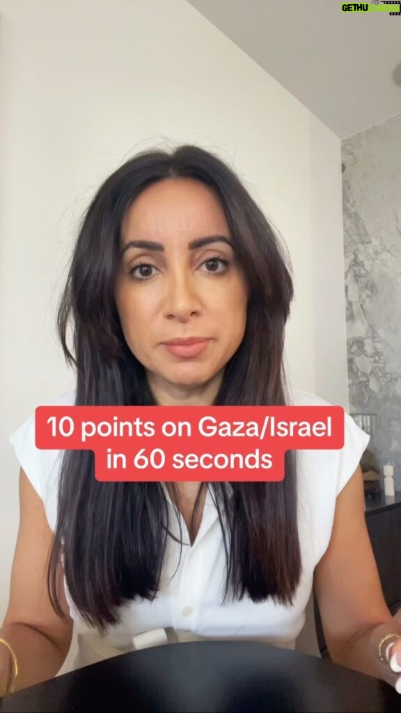 Antoinette Lattouf Instagram - For everyone saying this is a “complex” conflict. I’ve broken it down in 1 minute. (You’re welcome) 1. You can and should conndemn both Hamas and the Israeli government — both are extremists. 2. You can and should mourn civilian deaths — no matter who they are. Each innocent life lost is a a tragedy. 3. You can and should condemn anti-Arab, and anti-Semitic sentimiment. Hate is hate. 4. You can’t “all sides” the rest. You can and should condemn illegal military occupation of Palestine that’s been happening for 75 years. 5. You can and should remember human rights organisation internationally and in Israel have called the occupation “apartheid”. 6. You can and should remember that the UN has called for an end to ethnic cleansing of Palestinians. 7. You can and should know that it is a war crime to cut off food, water and electricity to civilians in Gaza - women, babies and the elderly. 8. You can and should remember the celebrities and influencers here and abroad who took an interest when Jewish people were senselessly killed, and posted support — but have previously and will continue — to say nothing about apartheid and ethnic cleansing of Arabs killed in such large numbers, agencies struggle to even count the dead. 9. You can and should speak out against the occupation of Palestine — because that is the root of all of this. 10. You can and should know that unless the occupation of Palestine comes to an end — the pain, suffering and bloodshed will continue. Note: comments off to limit hate speech. Please be kinder and more compassionate to one another. #israel #gaza #freepalestine #warcrimes #releasehostages #gazaunderattack #antisemitism #islamophobia #hate #peace #humanity #deescalation #endoccupation #ethniccleansing #middleeast