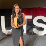 Antoinette Lattouf Instagram - I had to really think about posting this, it feels so strange to think of celebrating an award given the amount of pain in the world and suffering and senseless loss of life particularly in Gaza and Israel. Instead of talk of de-escalation, saving innocent people (women and kids are always the biggest casualties) and ending the 75 year occupation, leaders are edging closer to an even more widespread war. As @humanrightswatch explains: “The unlawful attacks and systematic repression that have mired the region for decades will continue, so long as human rights and accountability are disregarded.” Speaking of Indigenous human rights, it’s very disheartening locally, to see so much division and misinformation about the Voice to parliament. Despite all the hate and lack of heart, I support the YES vote. Last night I was recognised by my former university @utsengage. The university celebrated an alumni from every department for ongoing excellence in their respective fields. I dedicated my award to Peter. Listen to find out why. We all have a ‘Peter’ in our lives. And in the poetic words of @ludacris “move, bitch, get out the way”.