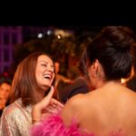 Antoinette Lattouf Instagram – A fright at 40! 

Hubby said “get dressed up for a fancy dinner with all your siblings” and instead he threw me the most epic party. 

Enjoy the double chin/catching flies pics. Ivy Penthouse