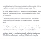 Antoinette Lattouf Instagram – More than 3/4 of Aussie say they’d refuse to help someone who strongly disagreed with their views. While we’re not quite as bad or as polarised as the US, we’re in danger of catching up.

I wrote some stuff about culture wars. And what I’ve learnt from saying less and listening more. Also head butting less.