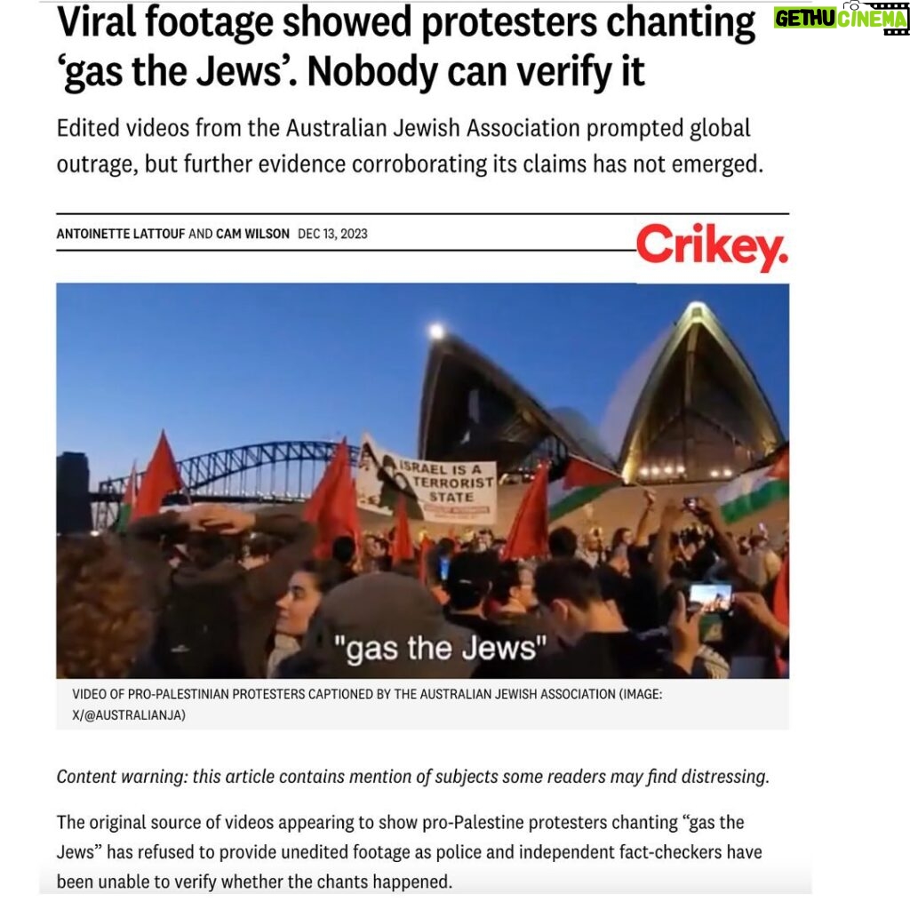 Antoinette Lattouf Instagram - Full @crikey.news article here that I wrote with @camwilsonreporter. Shoutout to @crosscheckapac @rmituniversity for its audio authentication work. **Content warning: this article contains mention of subjects some audiences may find distressing**