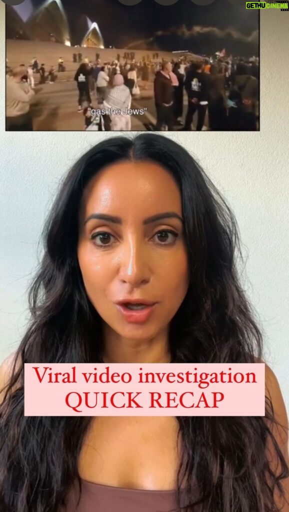 Antoinette Lattouf Instagram - Many of you wanted a short, sharp recap of the investigation into the awful video appearing to show protesters chanting “gas the Jews” and why the original source has refused to provide unedited footage. So here you go! For the full investigation and more context read the @crikey.news article I wrote with @camwilsonreporter in my bio. Or watch the longer video prior on my page ➡️ **Content warning: this article contains mention of subjects some audiences may find distressing** **Please be kind to eachother in the comments and don’t spread even more hate and division**