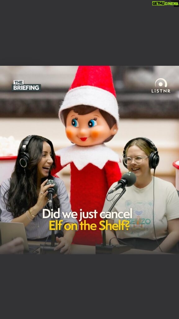 Antoinette Lattouf Instagram - I think it’s safe to say @antoinette_lattouf and @sachbarbour LOVE Elf on the Shelf 🤣 Perhaps it wasn’t the best idea for producer Chris to chime in with this question after recording an entire episode on who will be carrying the mental load this Christmas 🤔 To catch the full chat, head to @thebriefingpodcast 🎧 #christmas #elfontheshelf #christmastime #parenting