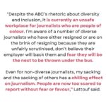 Antoinette Lattouf Instagram - A statement from one of my lawyers Josh Bornstein @mauriceblackburnlawyers and I. I’m very fortunate to be supported and represented by a formidable team that includes Josh and also Sarah Ibrahim of @central.lawyers #nofearnofavour