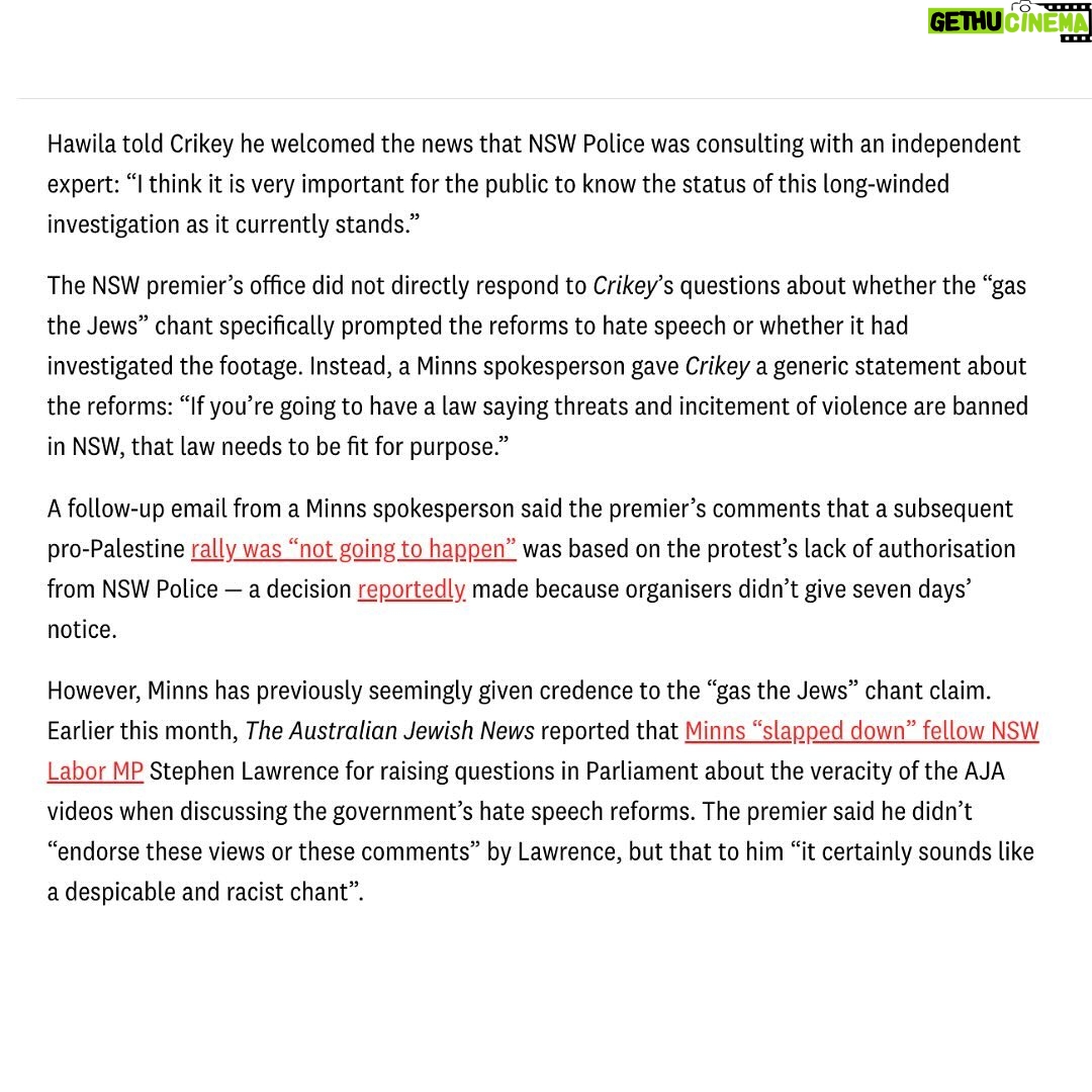 Antoinette Lattouf Instagram - Full @crikey.news article here that I wrote with @camwilsonreporter. Shoutout to @crosscheckapac @rmituniversity for its audio authentication work. **Content warning: this article contains mention of subjects some audiences may find distressing**