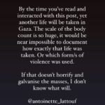 Antoinette Lattouf Instagram - Believing women is an important step, stopping the slaughter of thousands more in their name is an essential one.