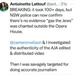 Antoinette Lattouf Instagram – I will always stand for truth.
And against hate.

(I also stand against overplucked eyebrows, but that’s a public interest investigation for another day) 

#NoFearNoFavour